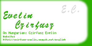 evelin czirfusz business card